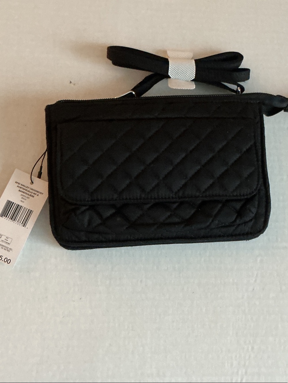 Vera Bradley Black RFID Wallet Crossbody